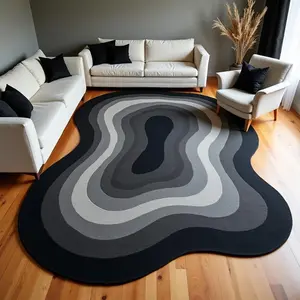 Abstract Art Design Carpet, Non-Slip Pet Friendly Rug, Soft Comfortable Mat for Living Room Dining Bedroom, Casual Area Rug