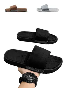 New Men's Slippers, Warm Fuzzy Indoor Comfort Shoes, Multi-Color Outdoor Warm Shoes, Large Sizes 39-47, Casual Textile Rubber Sole, Rubber House Shoes, Lined Slippers