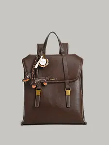 New Vintage Luxury Large Capacity Shoulder Bag, Lightweight Anti-Theft Travel Backpack, Handbag for Daily Use, Leather Backpacks