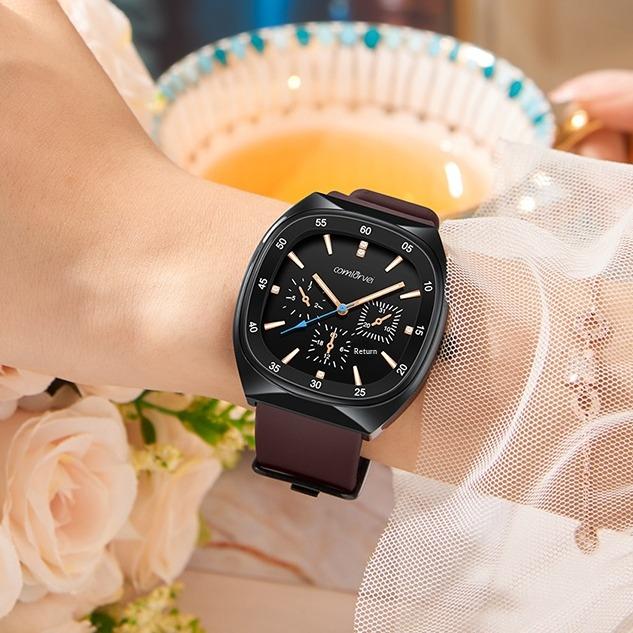 Elegant and high-quality quartz watch suitable for both men and women, with a multifunctional luminous dial, calendar, second hand, waterproof function, suitable for various occasions, super fast logistics, perfect Christmas gift