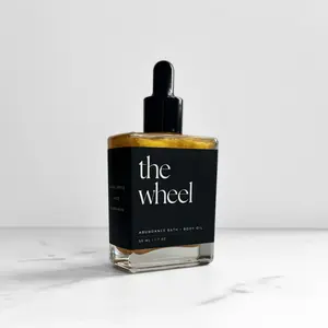 The Wheel | Abundance Ritual Bath + Body Oil  | Shimmer Oil | Crisp Apple + Sage + Pear Flower + Cedarwood