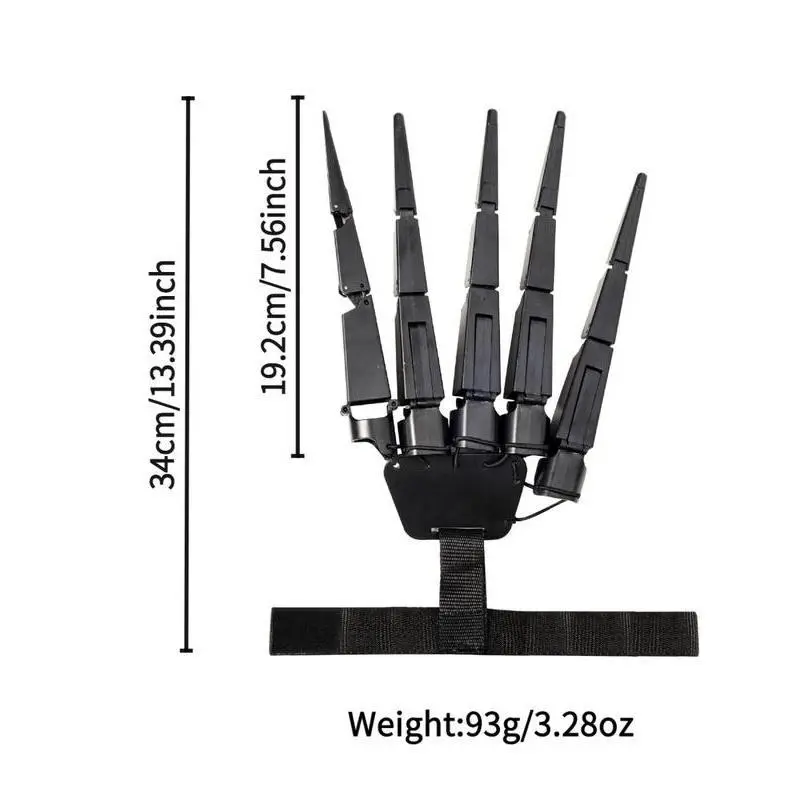 HalloweenArticulatedFingerExtensionswithGloves3DPrintedFlexibleFingerScarySkeletonBoneClawHandforCosplay-OnePairBlackHalloweenDevilClaws HalloweenArticulatedFingerExtensionswithGloves3DPrintedFlexibleFingerScarySkeletonBoneClawHandforCosplay-OnePairBlackHalloweenDevilClaws