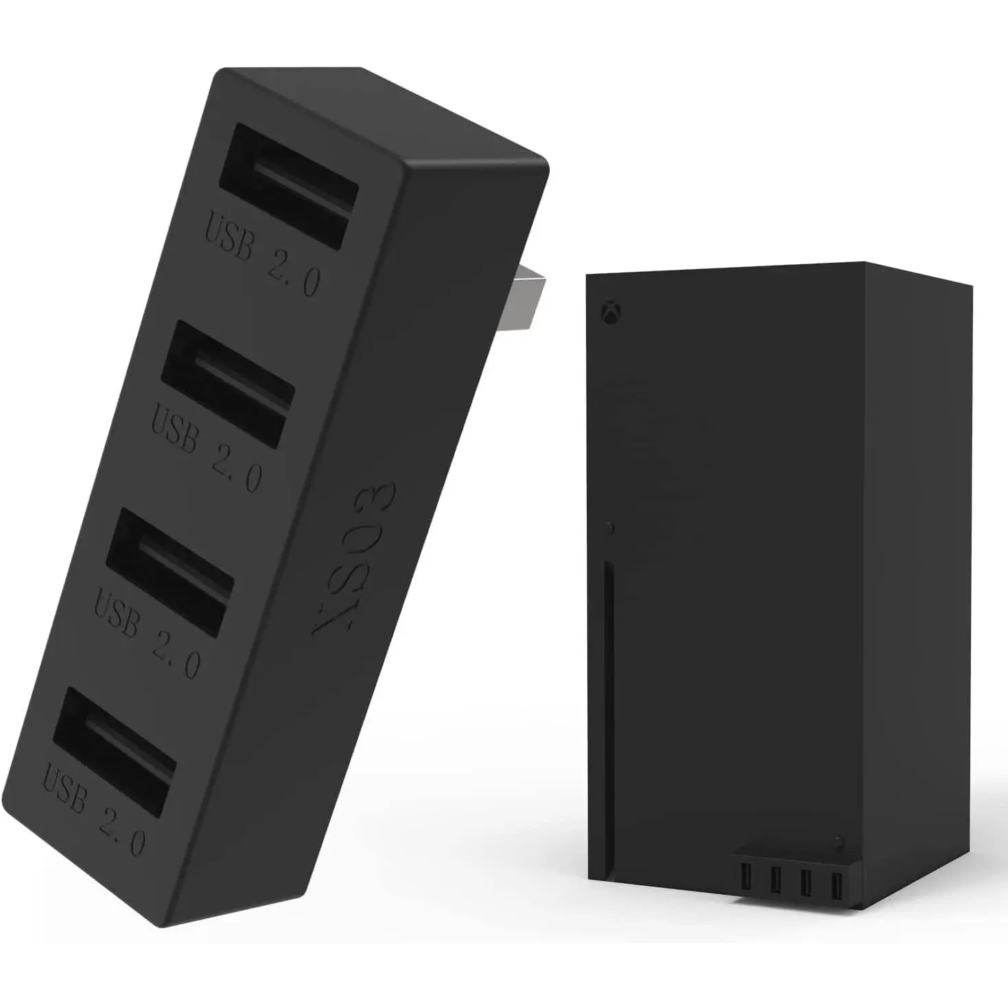 4 Ports USB Hub 2.0 for  Series X/S, High Speed USB Hub Splitter Expansion Adapter Compatible with  Series X/S Console