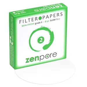 9cm Lab Qualitative Filter Paper for Chemistry, Standard Qualitative Grade 2 Slow Flow 90mm (100 Discs)