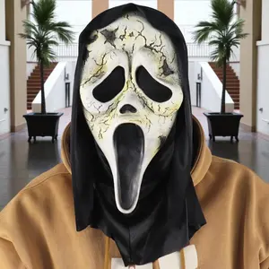 Halloween Death Skull Mask Script Kill Dawn Scream Ghost Mask, Scary Halloween Costume Accessory, Perfect for Party Props
