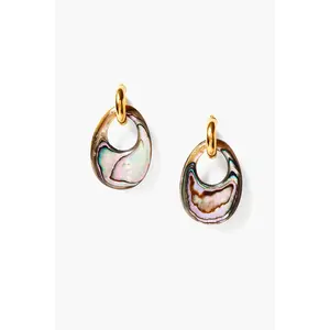 Nora Hoop Earrings Abalone