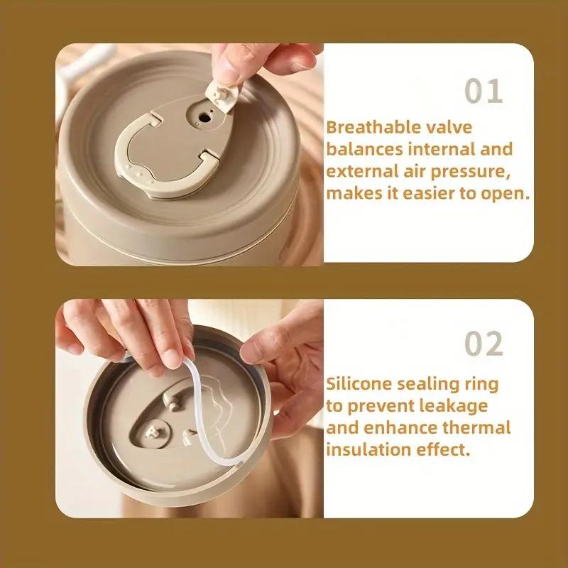 Portable Insulated Food Lunch Box Set, Microwave Heated, Stainless Steel Lunch Box Set with 3 440ML and 600ML Insulated Food Boxes, Comes with Insulated Bags, Suitable for High Quality Plastic Tableware for Adults and Children