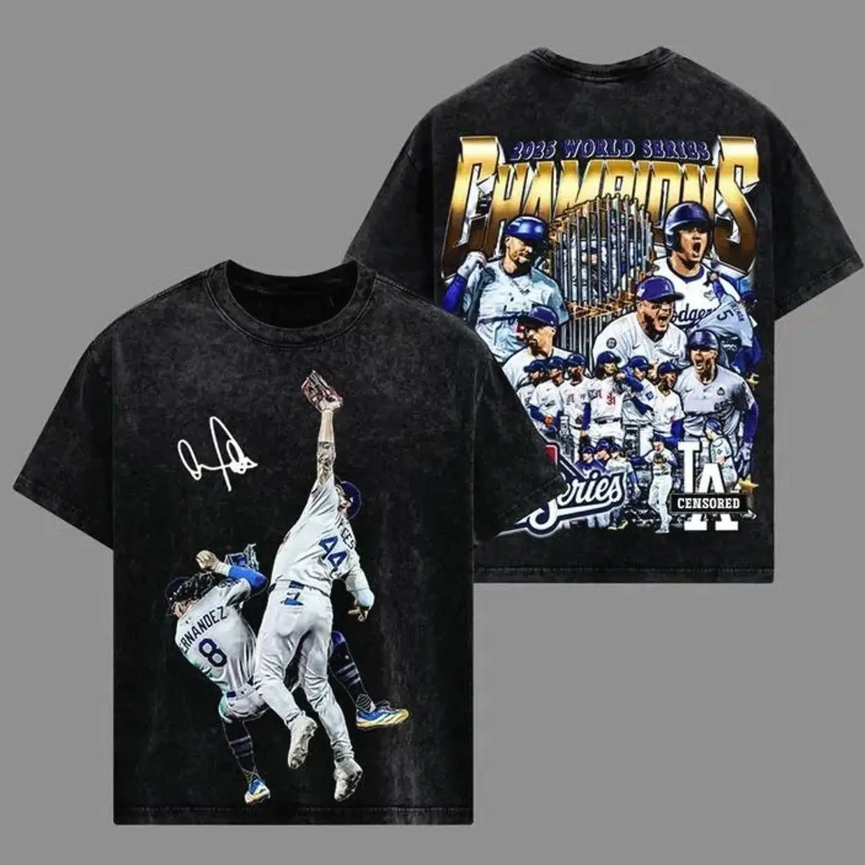 Dodgers Moment World Series 2025 Champions Kiké Hernández Andy Pages Acid Washed Lightweight 100% Cotton T-Shirt, The Dodgers Shirt, Sunday Football Shirt, Game Day Shirt, Game Day Outfit S2G VPF