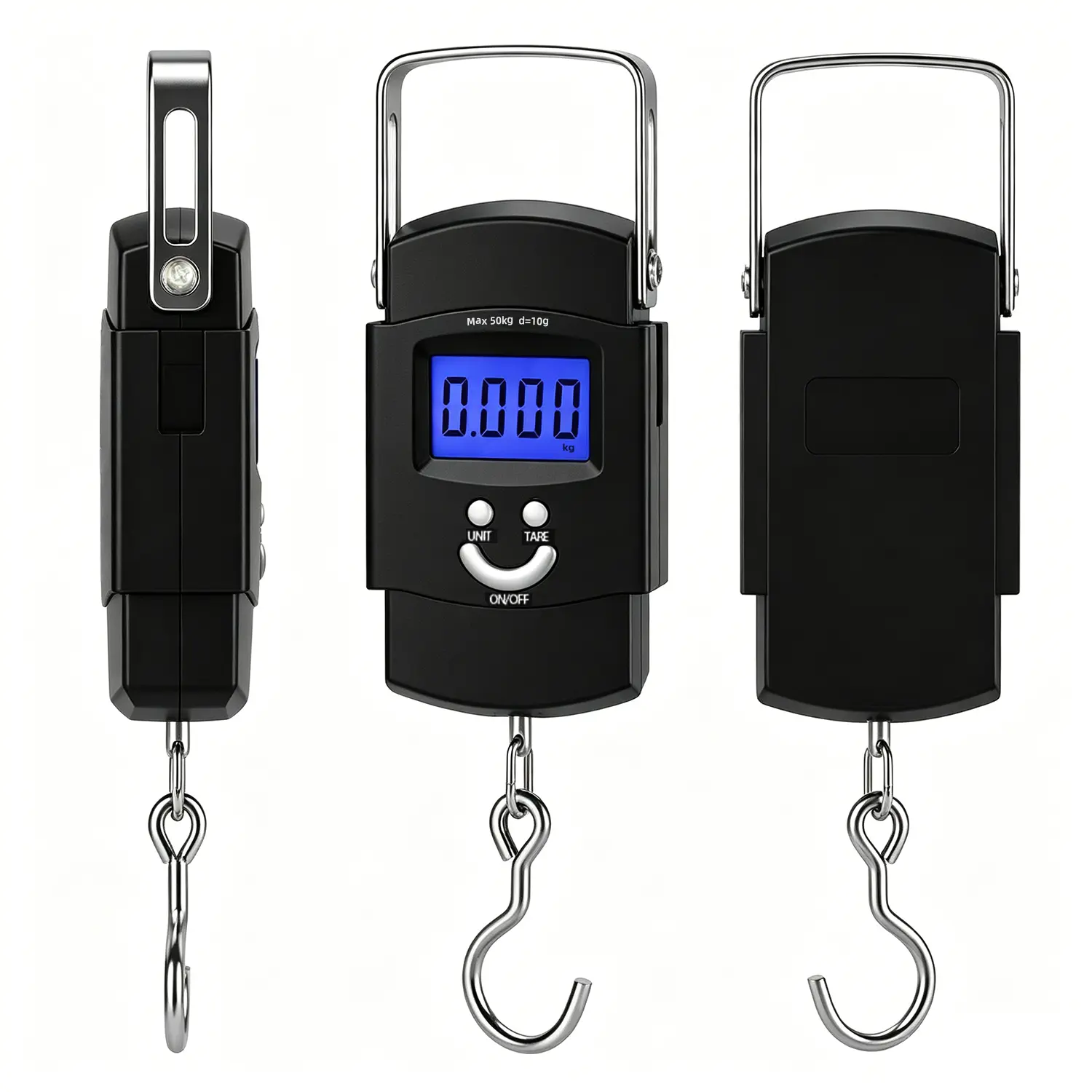 10g Accuracy Electronic Digital Handheld Weighing Scale, 50kg/110lb Portable Suitcase Travel Bag Hanging Luggage Weight Scale