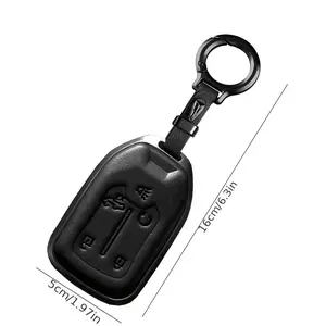 Key Case Cover for Chevrolet 2017-2021 Silverado Tahoe GMC Acadia Sierra Terrain Key Holder