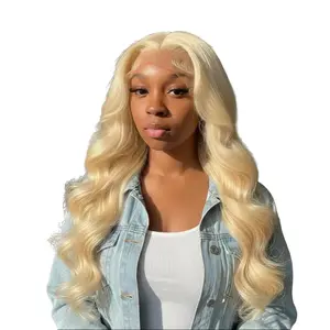 berryshair 13*6 High-Definition Lace 613 Color Body Wave Wig Suitable for Black Women, Can Be Styled Freely Blonde Wig Blonde Straight Wig Blonde Wig Curly Wavy Blonde