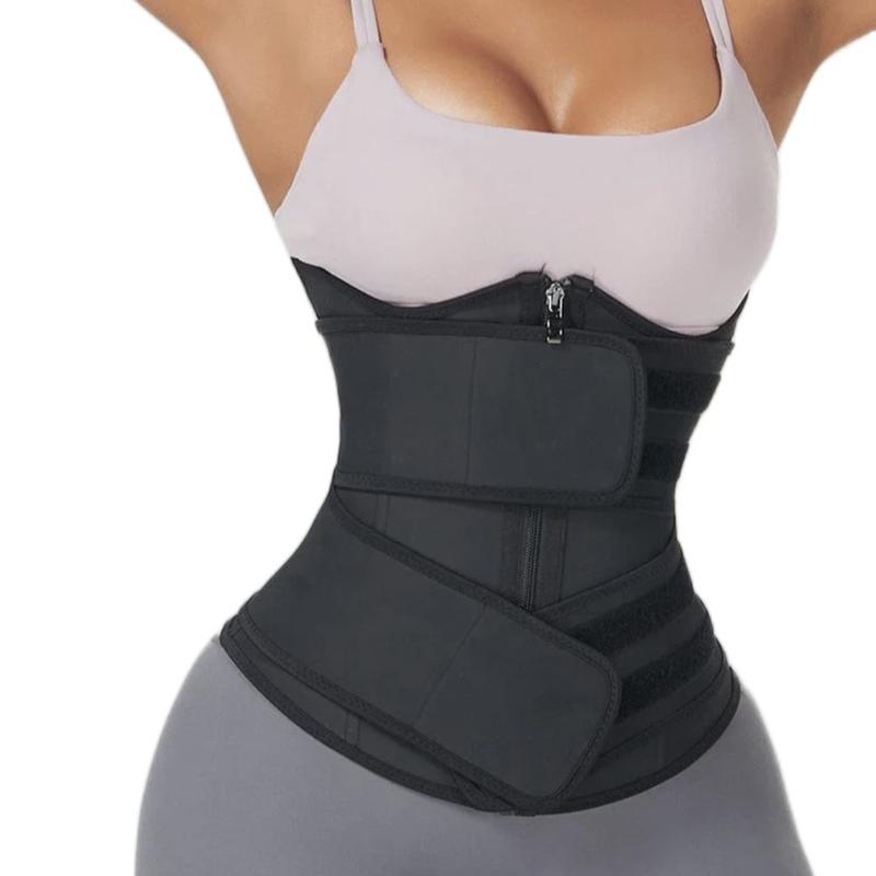 Waist Trainer for Women Latex Underbust JSculpt Double Training Belt Workout Sport Girdle