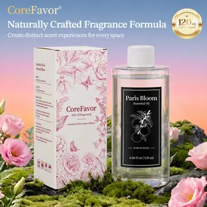 CoreFavor H2 Premium Home Fragrance Oil | 120ml Natural Plant-Based Aroma Oil, Gentle Alcohol-Free Formula, Rich & Comfortable Scent for Diffuser, Bedroom, Living Room, Bathroom & Office