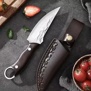 Bone-cutting knife with sheath, kitchen knife
