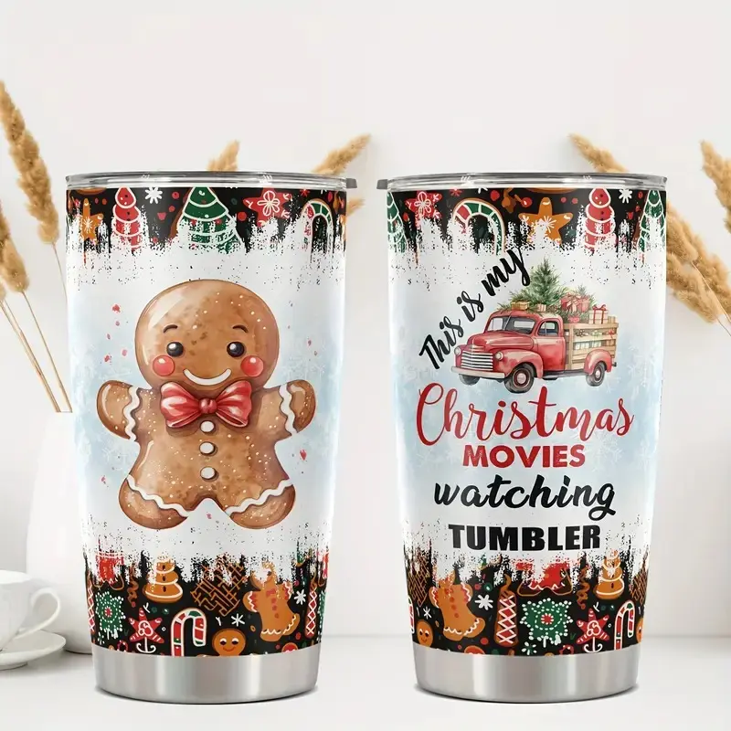 20oz Personalized Stainless Steel Mug for Christmas, Breakproof Travel Mug for Adults, Perfect Holiday Gift