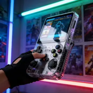 R36s Retro Video Handheld Game Console, Portable Pocket Gaming Device, 64GB Memory, Linux System, 3.5 Inch IPS Screen,3500mah Battery