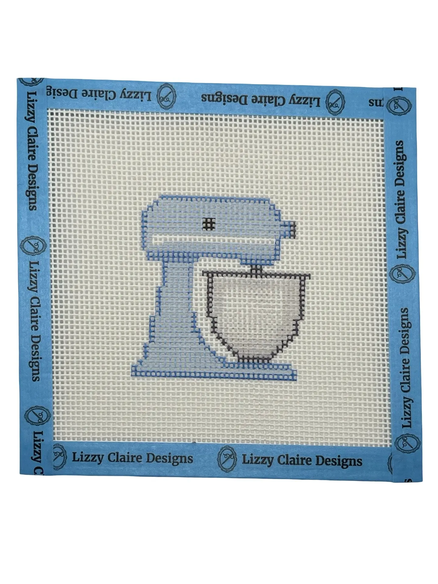 Blue Stand Mixer - 13 mesh - 6 x 6 - Needlepoint Canvas