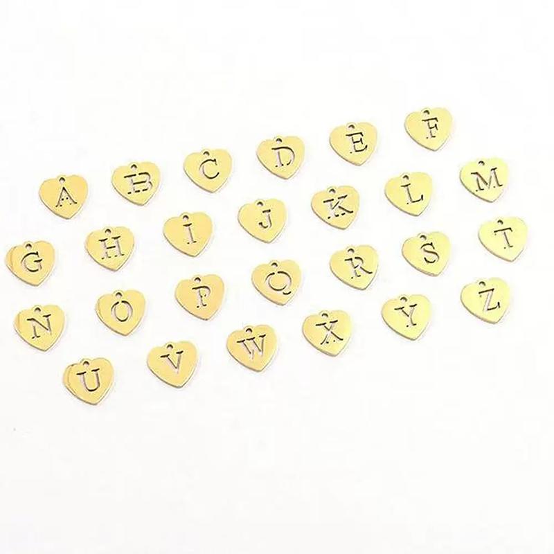 SHOW CRAFT Initials necklace 26 English letters pendant necklace simple OT buckle non-fading love letter necklace