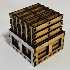 Pallet Coasters - 5 Wooden Coaster Set for Versatile Use in Various Settings 3 1/2 x 3 1/2 Inches Rustic Charm Home Decor