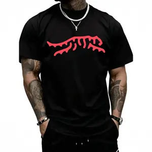 Funny Sun Day Red On A Black T-Shirt Casual Basic Tee Menswear graphic tee men's t shirts trendy t-shirts Shortsleeve