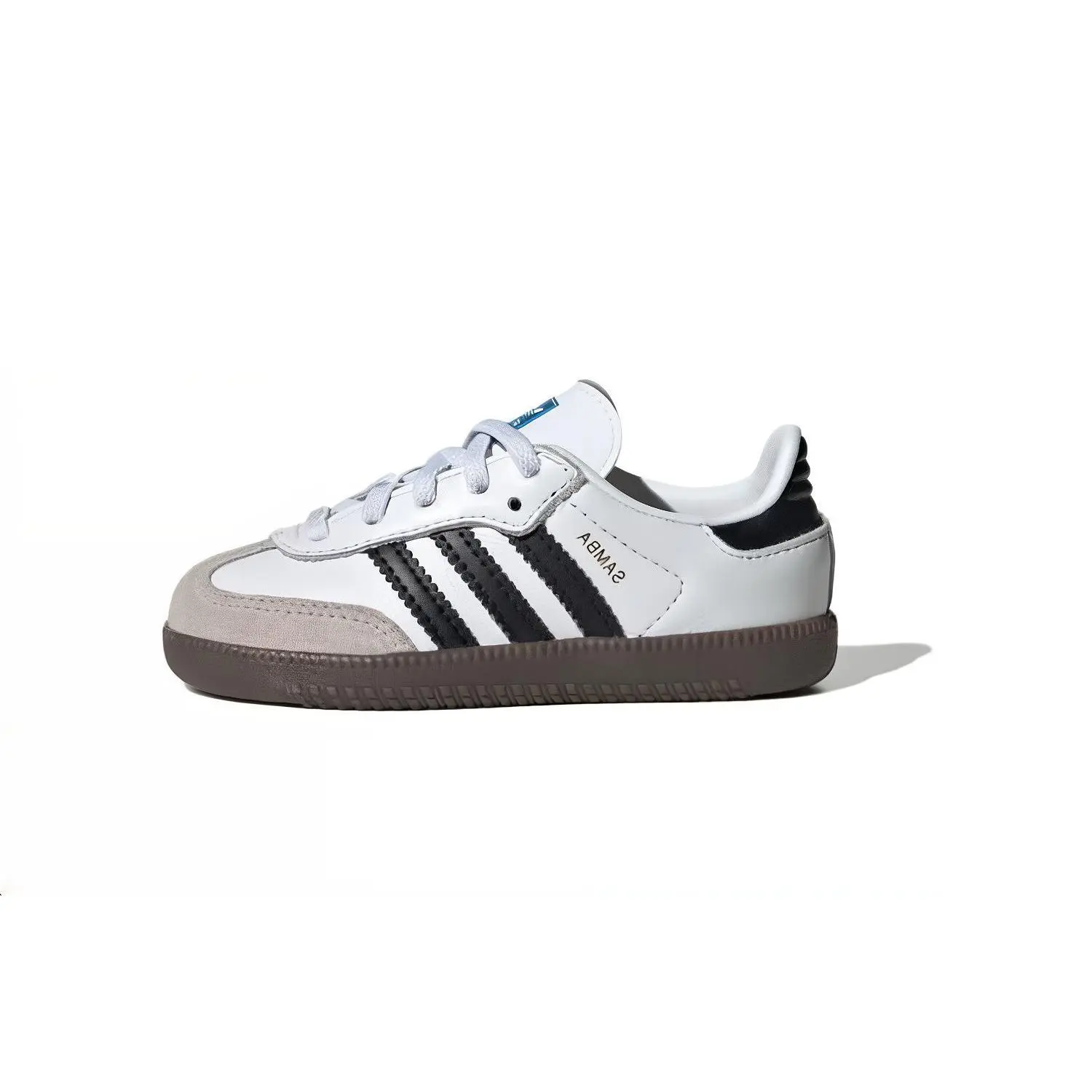 Adidas Samba OG Cloud White Core Black Gum TD Durable Non-slip Low Top Kids'' Sneakers IE3679