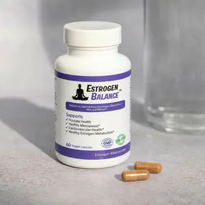 Estrogen Balance Natural Dietary Supplement for Healthy Estrogen Metabolism in Men and Women 60 Veggie Capsules