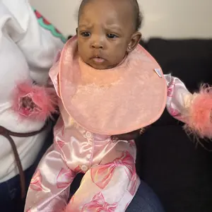 Baby Girls Pajamas, Long Sleeve Bow Print Furry Patchwork Button Closure Jumpsuit Sleepwear Loungewear