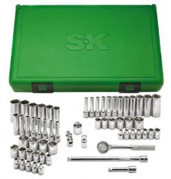 S-K Hand Tool SK91860 Socket 0.25 in. Driver Chrome 60 Piece Superset, Corrosion Resistant, Long Life