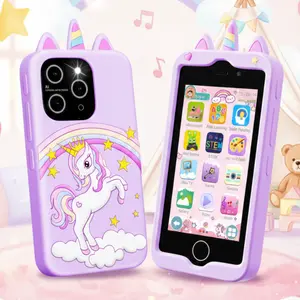 Kids First Digital Learning Assistant for Ages 3-9, 4.0" IPS HD Touchscreen Smart Toy Phone with Dual AI Camera & 8GB Storage, Offline Educational Tablet & MP3 Player, No-Internet Safe Gift