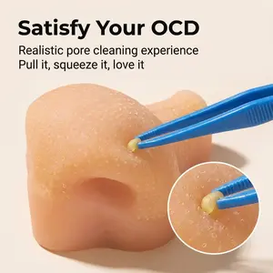 【1PC】Adult Stress Relief Toy, Reusable Acne Squeezing Model, Strawberry Nose Pop, Anxiety and Depression Relief, Do003 Model