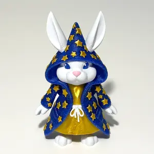 Wizard Bunny - 3D Printed Articulating Figure