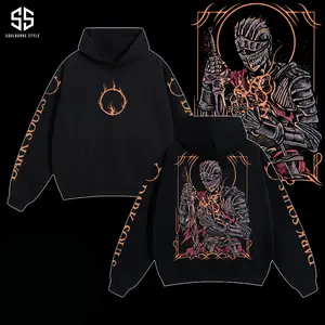 [Soulsborne Style] Vintage Grim Style Soul of Cinder - Dark souls Unisex Hoodie, Soulsborne Gaming Apparel, Game Shirt, Video Game Clothes, Boy Merch, Gift For Him, Gift For Her, Soulslike Streetwear