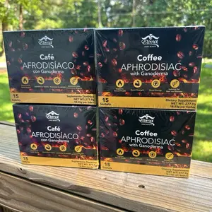 Eternal Coffee with Ganoderma, Maca Root, & Ginseng Natural Beverage - 15 Sachets combo de 4