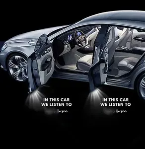 Vibe Welcome Car Light, InThis Car We Listen to VersionLED Projector Car Door Step CourtesyWelcome Lights, No Fade Car DoorLights