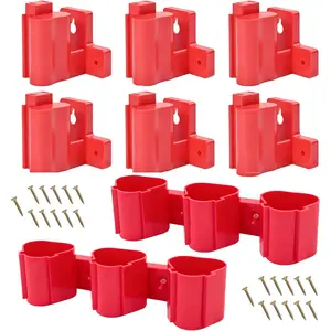 Tool Holders and Battery Holder Compatible M12 12V Wall Hanger Battery Tool for Shelf Work Van Toolbox with 22 Screws