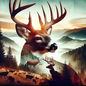 Deer Pattern DIY Diamond Arts Colorful Painting Kit without Frame, DIY 5D Diamond Arts Colorful Painting Kit, Wall Art Decor for Home Living Room Bedroom, Crafts, Diamond Painting Kits