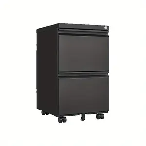 New File Cabinet 2 Drawer Lock Metal Desk Rolling Filing Cabinet Office folders