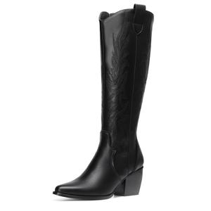 Dream Pairs Women's Embroidered Dallas Western Cowboy Knee-High Footwear Boots,summerwins,summeroutfits,vacationoutfits,beachoutfits