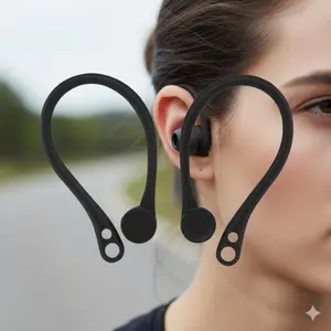 Anti-Slip Silicone Ear Hooks for AirPods 1 & 2 & Pro, Mini Secure Ear Grips to Prevent Loss, Detachable Anti-Drop Locking Ear Tips for Apple Wireless Earbuds Accessories.