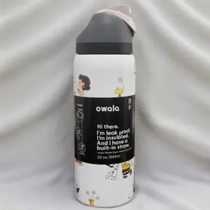 Top trending 2026 Owala Stainless Steel Insulated FreeSip Water Bottle Flip Lock 32oz