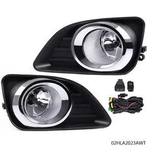 Fit For 2010-2011 Toyota Camry Clear Bumper Lamps Driving Fog Lights+Switch Pair