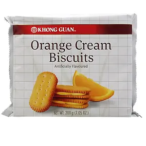 Khong Guan Orange Cream Biscuits 7.05oz