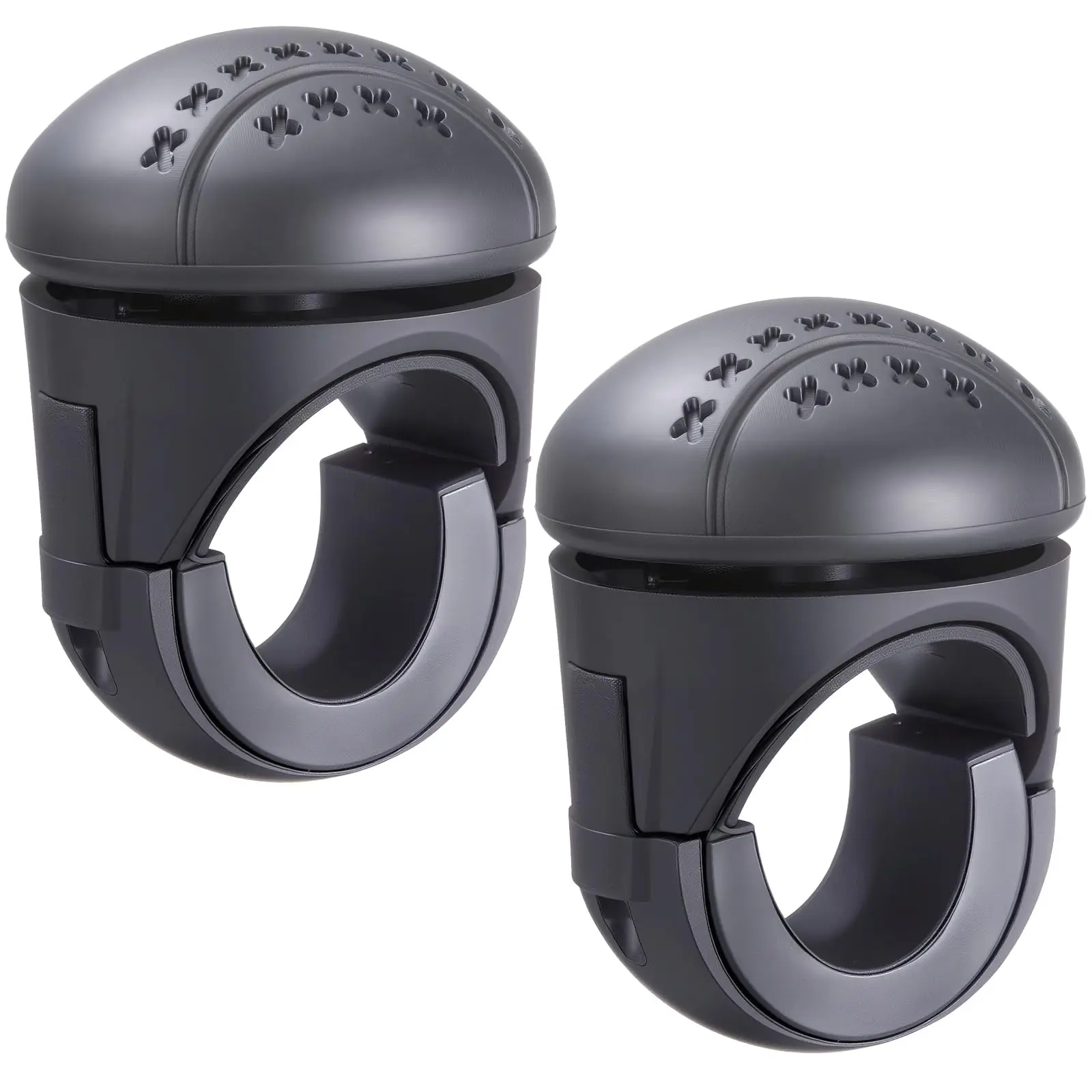 2Pcs New Generation Silicone Steering Wheel Knob, Anti-Slip Boat Steering Wheel Knob, Universal for Cars, Trucks, Boat, Tractors