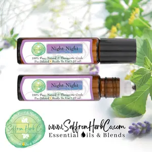 Night Night Essential Oil Roller Bottle Blend • 100% Pure & Natural • Pre-Diluted • Ready To Use