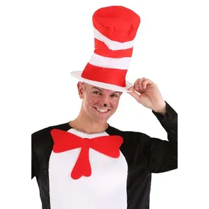 Storybook Cat in the Hat Adult Costume Hat