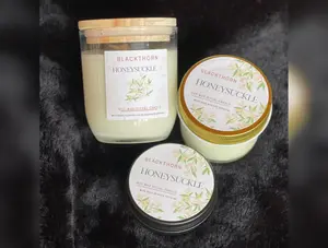 Honeysuckle & Green Aventurine Ritual Candle