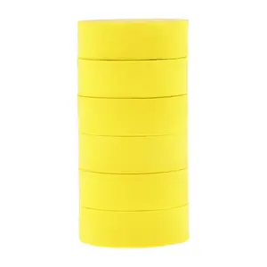 VOCOSTE Big Circle Wave Hair Rollers for Women 0.94"x2.72" Yellow 6pcs