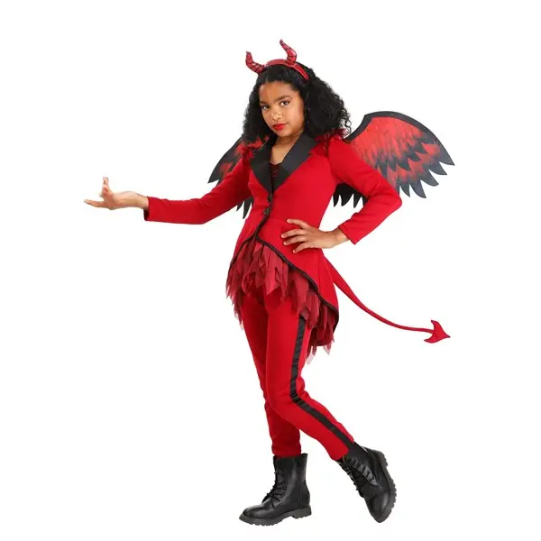 Girl's Dazzling Devil Costume