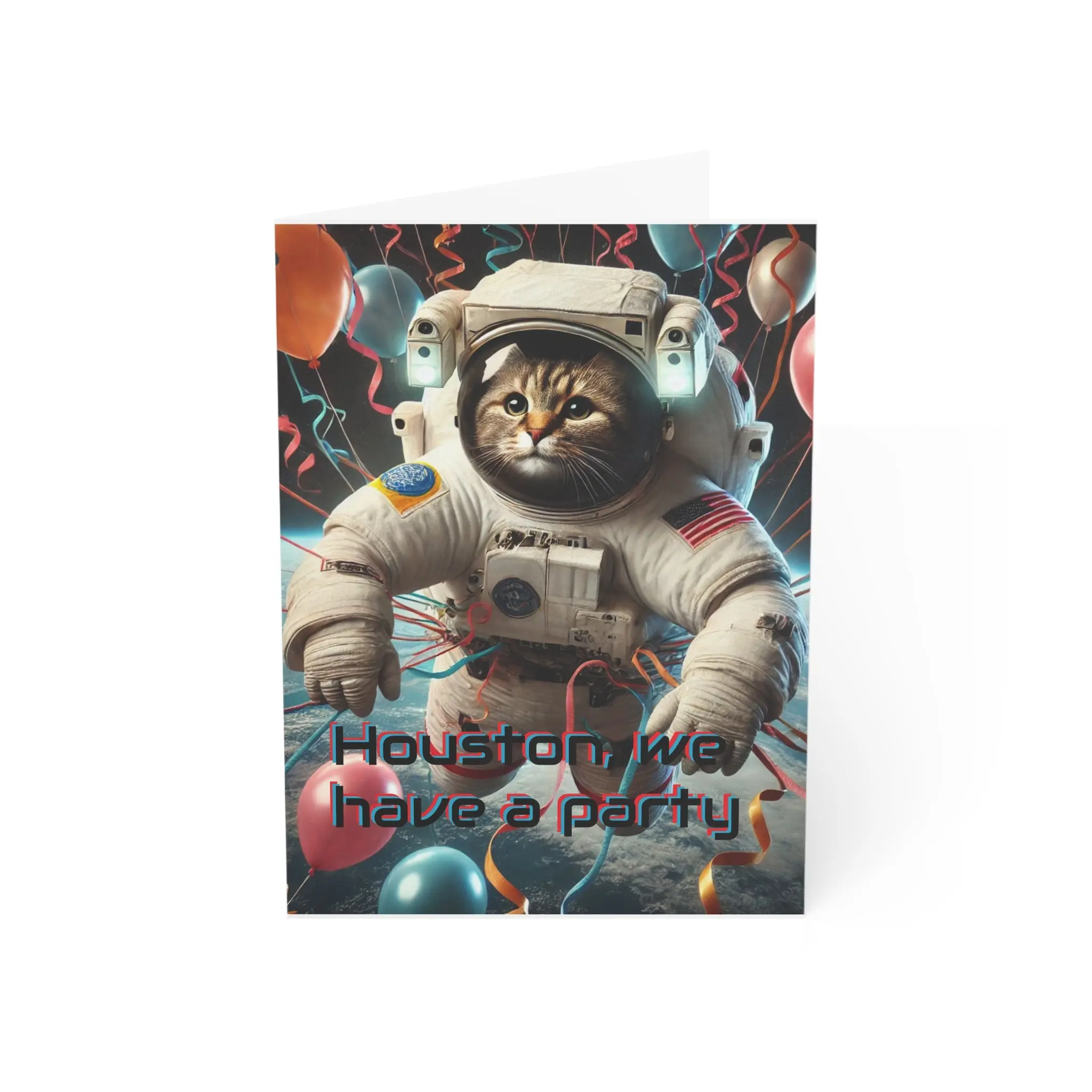 Cosmic Cat Birthday Card