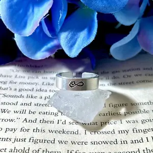 Adjustable Infinity Heart Ring